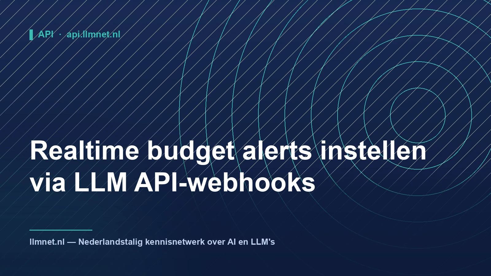 Illustratie: Realtime budget alerts via LLM API-webhooks