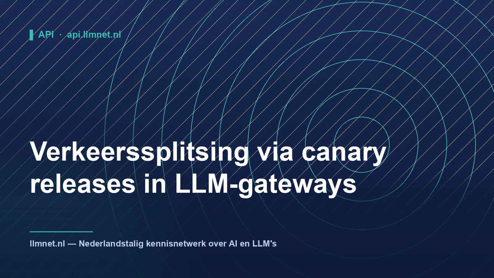 Illustration: Traffic splitting via canary releases in LLM gateways